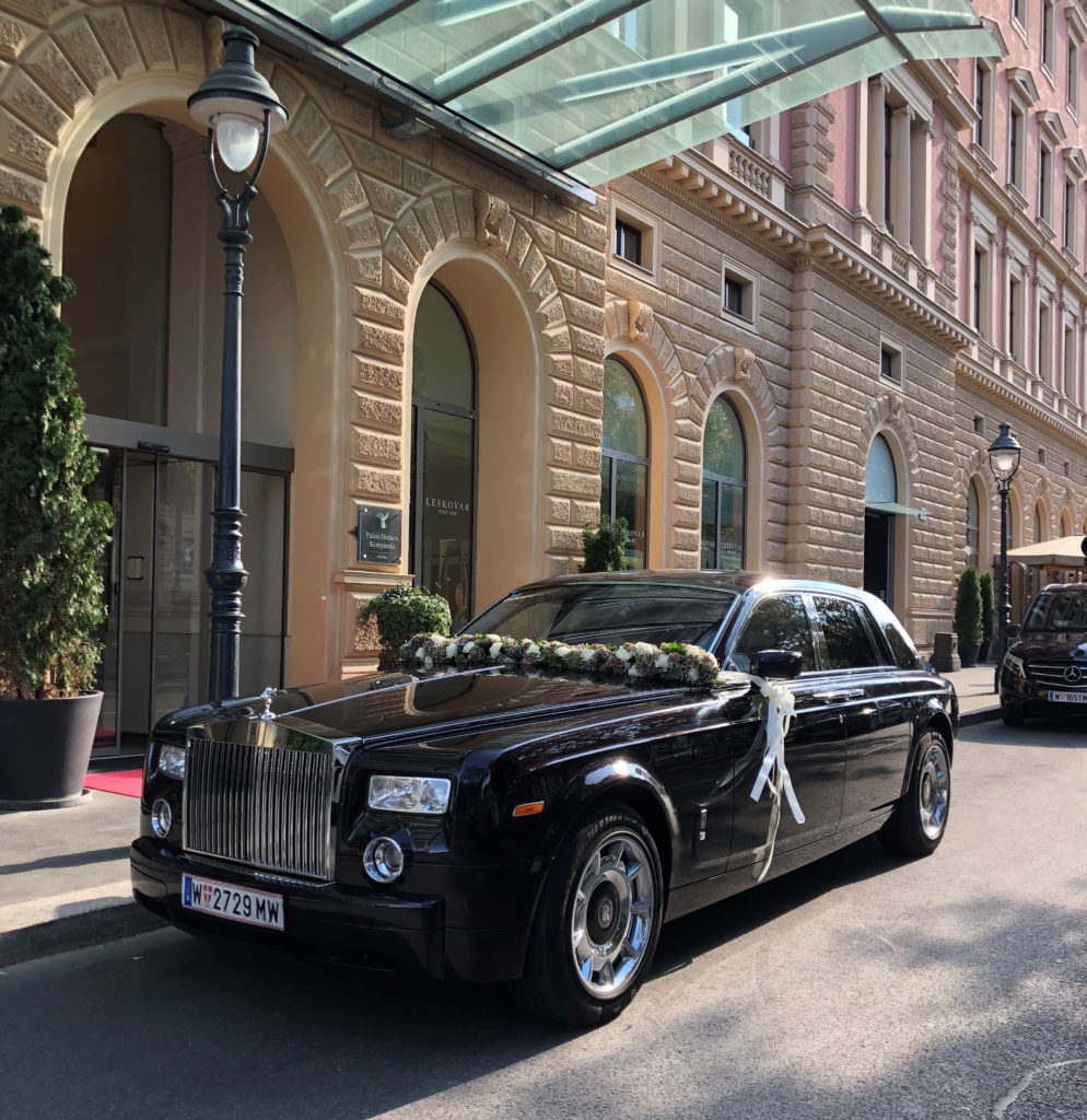 rolls royce mieten für hochzeit kempinski